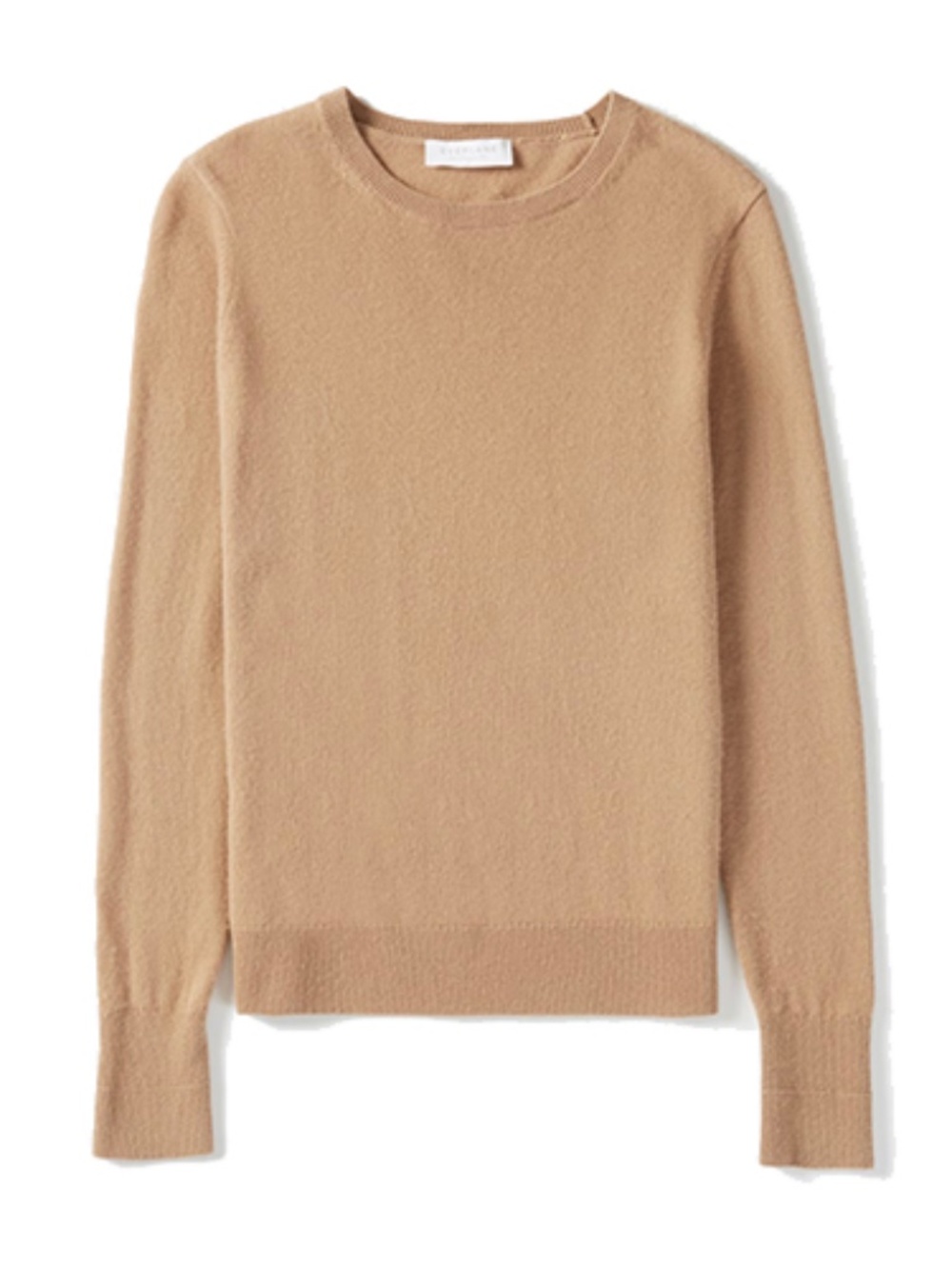 Everlane Cashmere Crew Sweater - Tan/Camel